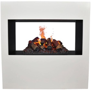 Dekokamin GLOW FIRE Goethe OMC 500 Dekokamine Gr. B/H: 100 cm x 100 cm, weiß Elektrokamine Elektrokaminöfen Wasserdampfkamin mit 3D Feuer integriertem Knistereffekt