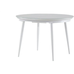 uno Glastisch Oval  Tassilo ¦ weiß