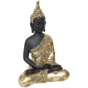 Figur sitzender Buddha Vergoldet, H.34 cm Unisex