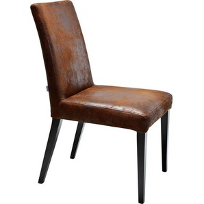 Kare-Design Stuhl , Braun , Textil , Buche , massiv , Vintage , eckig , 45x90x58 cm , Esszimmer, Stühle, Esszimmerstühle