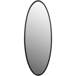 Carryhome Wandspiegel , Schwarz , Metall , oval , 60x160x3 cm , Schlafzimmer, Spiegel, Wandspiegel