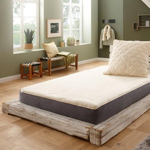 Matratzenauflage Unterbett Lammflor mit Spannauflage f.a.n. Schlafkomfort, hohe klimaregulierende Wirkung