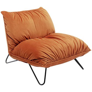 Kare-Design Designsessel , Orange , Textil , 88x102x72 cm , Stoffauswahl , Wohnzimmer, Sessel, Polstersessel