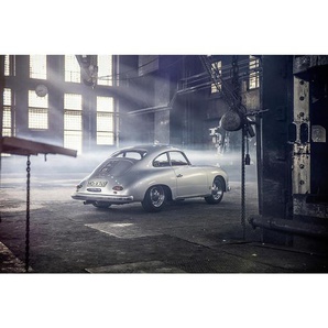 Wiedemann Bild Porsche 356 , Mehrfarbig , Metall, Kunststoff , rechteckig , 120x80 cm , Fotografie , Bilder, Gerahmte Bilder