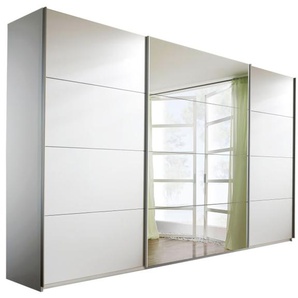 Schwebetürenschrank Quadra, alpinweiß, Breite ca. 315 cm