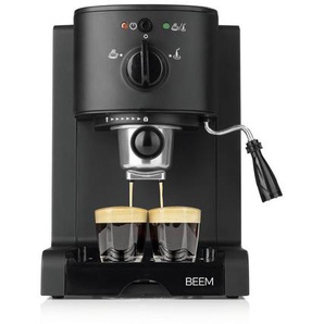 Beem Espressomaschine , Schwarz, Edelstahl , Metall, Kunststoff , 1250 ml , 28.5x29.5 cm , Küchengeräte, Kaffeemaschinen & Zubehör