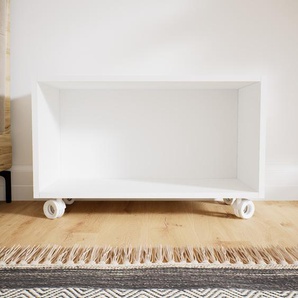 Schallplattenregal Weiß - Modernes Regal für Schallplatten: Hochwertige Qualität, einzigartiges Design - 77 x 48 x 34 cm, Selbst designen