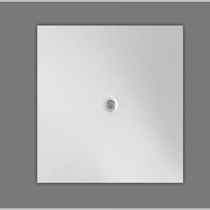 Duschwanne 100cm quadrat, aus Mineralgusss, Farbe weiß