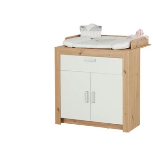 Wickelkommode - weiß - 96,2 cm - 105,4 cm - 78 cm | Möbel Kraft