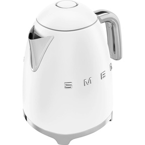 Smeg Wasserkocher KLF03WHMEU, 1,7 l, 2400 W Einheitsgröße weiß Edelstahl Haushaltsgeräte