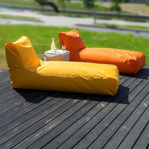 Sitzsack-Liege Sunbed Blau - zum bequemen Relaxen - Stoff Colorin