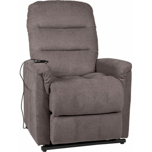 TV-Sessel DUO COLLECTION Sessel Gr. Stoff, mit Relaxfunktion, Relaxfunktion, B/H/T: 80 cm x 115 cm x 93 cm, grau (graubraun) Fernsehsessel und TV-Sessel mit Aufstehhilfe XXL, bis zu 150 KG belastbar