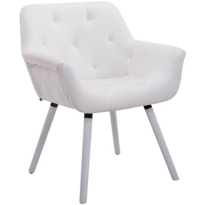 Bikselia Dining Chair - Modern - White - Wood - 67 cm x 56 cm x 83 cm