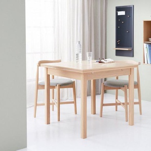 Hammel Furniture Essgruppe Findahl/Basic by Hammel Dinex/Dora, (Set, 3-tlg), mit Dinex Esstisch 90(166)x90 und 2 Dora Stühle