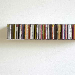 CD-Regal Linea 1 linea1 weiß, Designer Apuzzo & Jurasic, 12.6x70x15.6 cm
