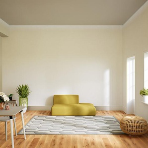 Sofa 2-Sitzer Senfgelb Strukturgewebe - Elegantes, gemütliches 2-Sitzer Sofa: Hochwertige Qualität, einzigartiges Design - 162 x 72 x 107 cm, konfigurierbar