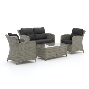 Intenso Leone/Milano Sessel-Sofa Lounge-Set 4-teilig