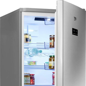 C (A bis G) BEKO Kühl-/Gefrierkombination Kühlschränke 4 Jahre Garantie silberfarben (edelstahl) Kühl-Gefrierkombinationen Kühlgefrierkombinationen Bestseller