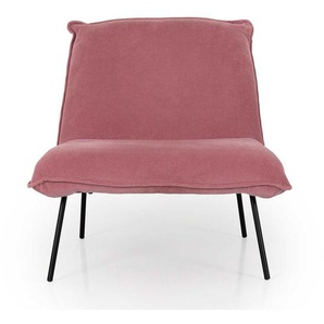 Sessel in Rosa Cord Skandi Design