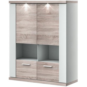 uno Hängevitrine   Titan ¦ holzfarben