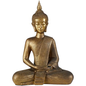 Buddha , Bronze , Kunststoff , Buddha , 31x17x43 cm , Dekoration, Skulpturen & Dekoobjekte, Skulpturen