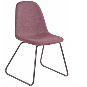 Stühle in Rosa Webstoff Metallbügeln (2er Set)