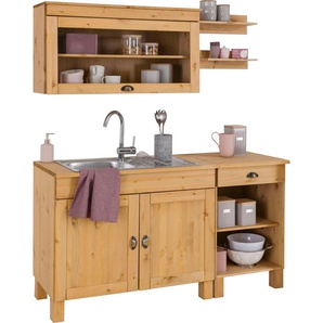 Küchenzeile HOME AFFAIRE Oslo Komplettküchen-Sets Gr. B/T: 150 cm x 50 cm, Küchenzeile, Breite 150 cm, beige Küchenzeile Küchenzeilen ohne Elektrogeräte Arbeitsmöbel-Sets Breite 150 cm, E-Geräte Bestseller