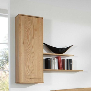 Holz Hängeschrank mit Wandregalen 120 cm