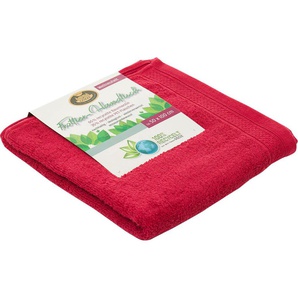 Handtuch GÖZZE Uni Recycelt Handtücher Gr. B/L: 50 cm x 100 cm (2 St.), rot Handtücher Badetücher im Set, Uni Farben, 100% recycelten Materialien