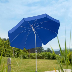 Sonnenschirm SCHNEIDER SCHIRME Ibiza Standschirme blau Sonnenschirme abknickbar, ohne Schirmständer