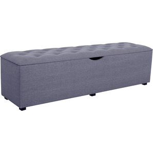 Places of Style Hockerbank »Knobbed«, Hockerbank mit Stauraum, Breite 120 cm und 160 cm