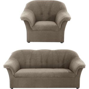 DOMO collection Polstergarnitur Pegnitz, (Set), Sessel und 3-Sitzer
