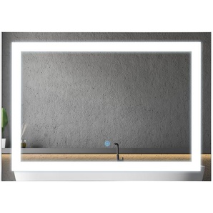 HOMCOM Lichtspiegel LED Spiegel Badspiegel Badezimmerspiegel Wandspiegel (Modell1/50 x 70 x 4cm)