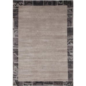 Cazaris Orientteppich , Grau , Textil , Bordüre , rechteckig , 140 cm , in verschiedenen Größen erhältlich , Teppiche & Böden, Teppiche, Orientteppiche