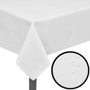 5 Tischdecken Weiß 250 x 130 cm