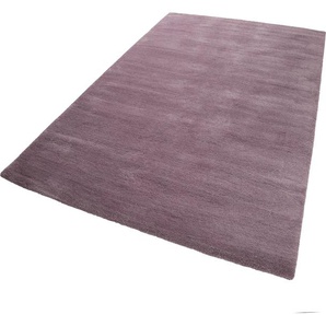 Teppich ESPRIT Loft Teppiche Gr. B/L: 200 cm x 200 cm, 20 mm, 1 St., lila (dunkellila) Designer-Teppich Teppich Esszimmerteppiche Teppiche Wohnzimmer, große Farbauswahl, sehr weich