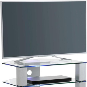 TV-Rack MAJA MÖBEL 1654 Sideboards farblos (metall alu, klarglas) TV- Hifi-Regale Sideboards Höhe: 77 cm