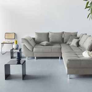 COLLECTION AB Polstergarnitur Joseli, (Spar-Set), Ecksofa und Hocker, Recamiere links oder rechts montierbar