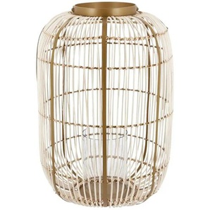 Jette Home Rattanlaterne - holzfarben - Rattan, Eisen, Glas - 61 cm - [44.0] | Möbel Kraft