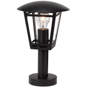 BRILLIANT Lampe Riley Außensockelleuchte 43cm schwarz | 1x A60, E27, 40W, geeignet für Normallampen (nicht enthalten) | IP-Schutzart: 44 - spritzwassergeschützt