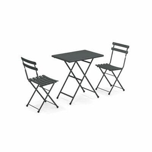 Set Für Draußen Arc En Ciel Tisch 70x50cm+2 Stühle Emu Garten Möbel Bar