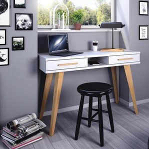 Schreibtisch »Carlsson« - braun - Holz -