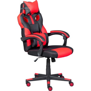 Gaming-Stuhl INOSIGN Stühle Gr. B/H/T: 63 cm x 112 cm x 72 cm, rot (schwarz, rot) Gamingstühle