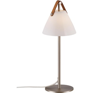 Tischleuchte DESIGN FOR THE PEOPLE STRAP Lampen Gr. 1 flammig, Ø 17 cm Höhe: 44 cm, weiß Tischlampe Tischleuchte Lampen und Leuchten Schirm aus Opal Glas