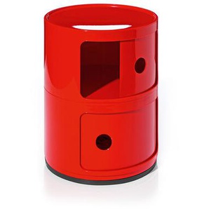 Kartell Container Componibili rot, Designer Anna Castelli Ferrieri, 40 cm