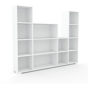 Schallplattenregal Weiß - Modernes Regal für Schallplatten: Hochwertige Qualität, einzigartiges Design - 192 x 158 x 34 cm, Selbst designen