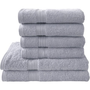 Dyckhoff Handtuch Set Siena, Walkfrottier, (Set, 6-tlg), in tollen Unifarben