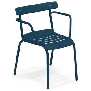 Armlehnstuhl Miky Emu Group blau, Designer Florent Coirier, 77x61x55 cm