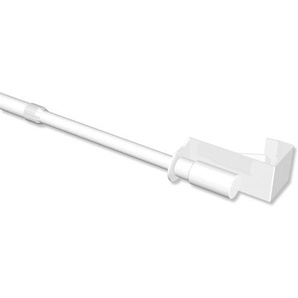 Klemmstange Simplix / ausziehbare Gardinenstange zum Klemmen Weiß in 7/9 mm Ø, 75-125 cm