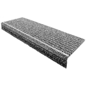 Sicherheits-Stufenmatten für Außenbereiche | 25 x 73 cm | Grau